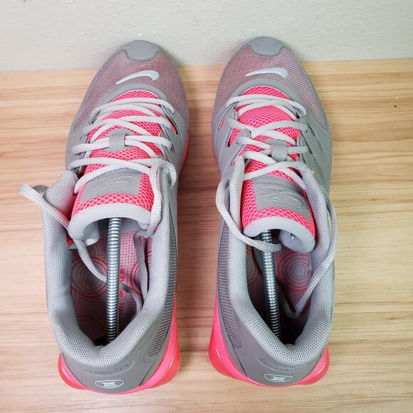 Nike Men's Size 13 Shox Air Lunar Hyperfuse Athletic Trainers Gray Pink Sneakers - Picture 7 of 10